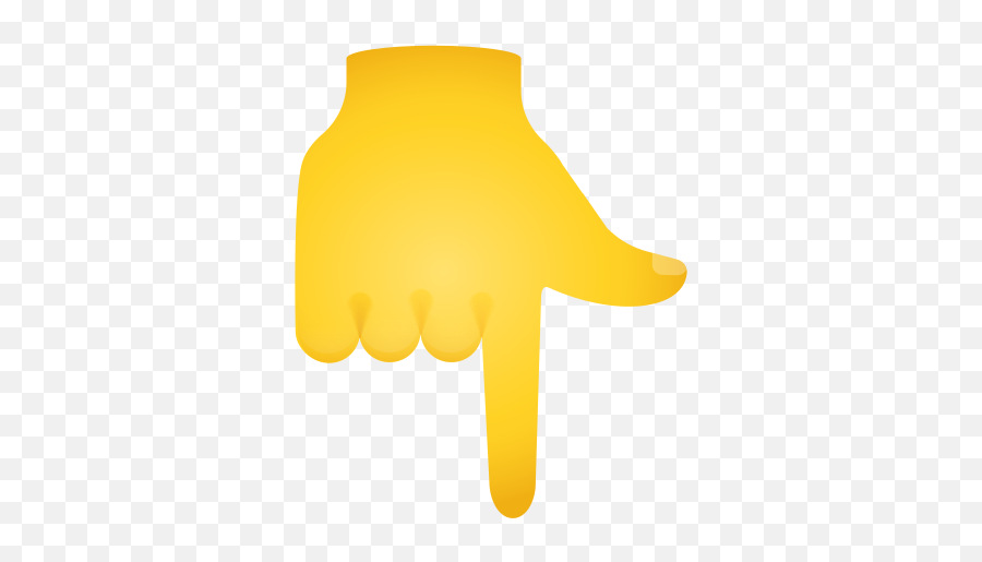 Backhand Index Pointing Down Emoji Icon - Clip Art,Ok Fingers Emoji