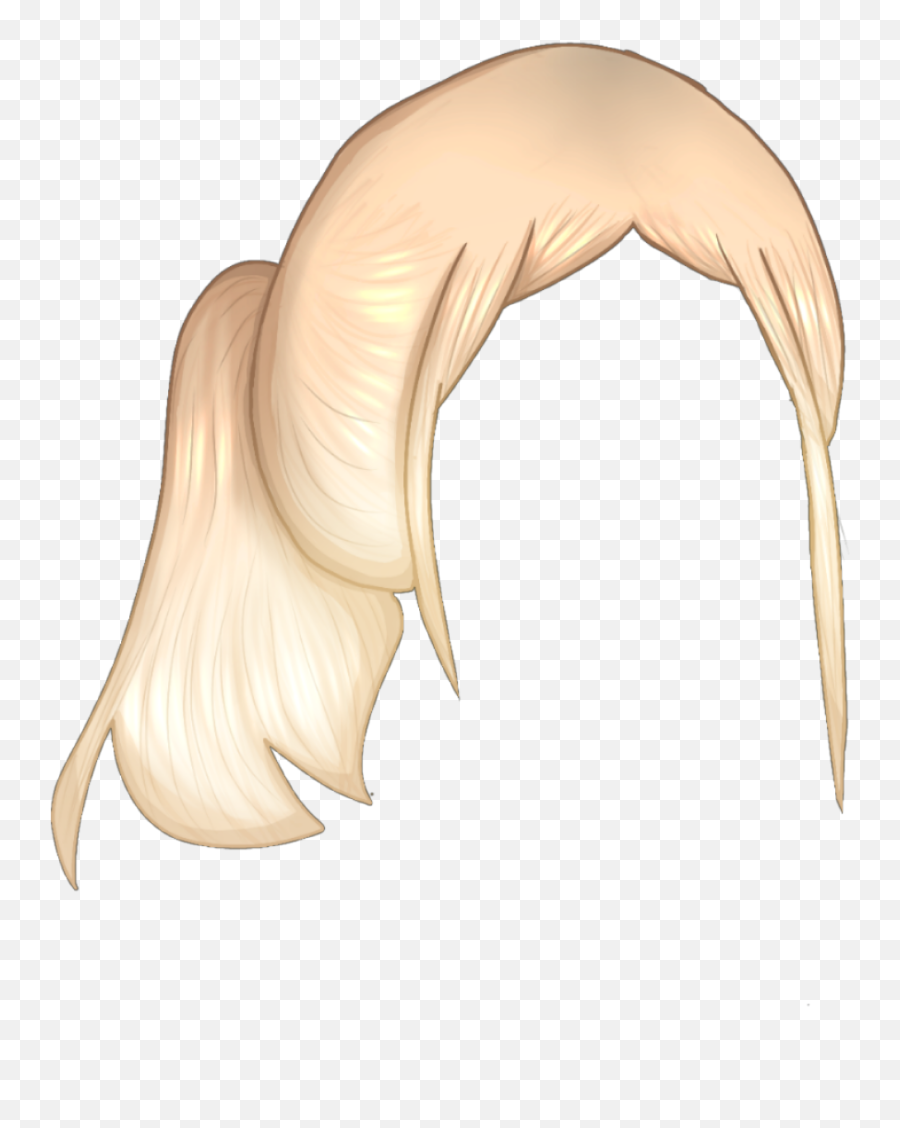Gacha Hair Blond Blonde Chiesuka - Sketch Emoji,Blonde Hair Emoji