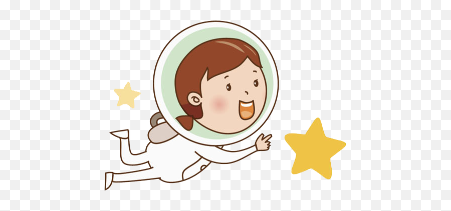Universe Clipart Outer Space Universe Outer Space - Girl Astronaut Cartoon Png Emoji,Outer Space Emoji