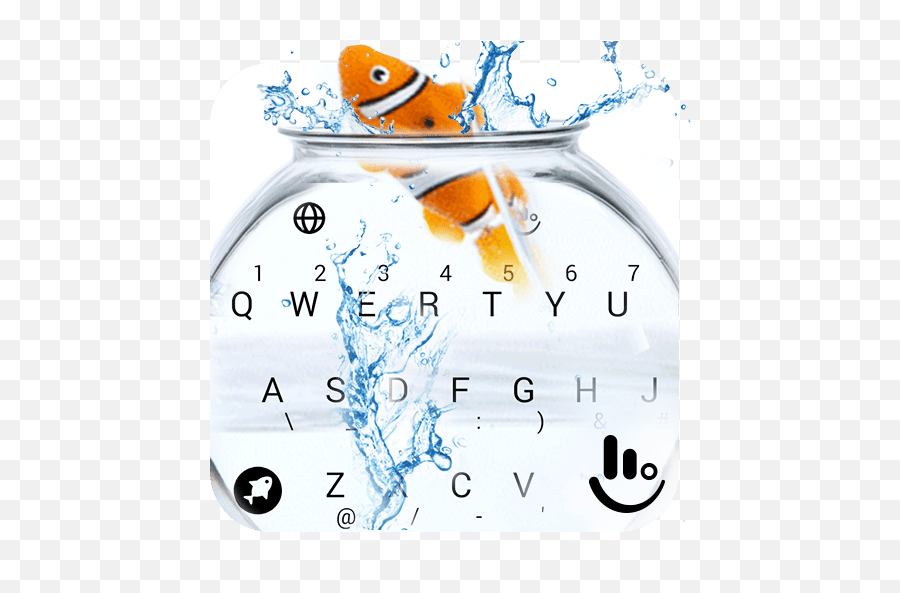 Animated Cute Fish Keyboard Theme - Cartoon Emoji,Skull Fish Fish Emoji
