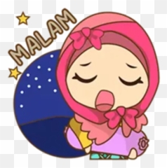Hijab Sticker 29 - Cartoon Emoji