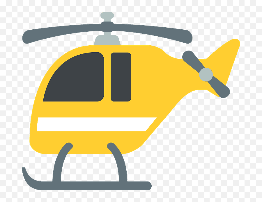 Helicopter Emoji Clipart - Helicopter Vector Png,Helicopter Emoji