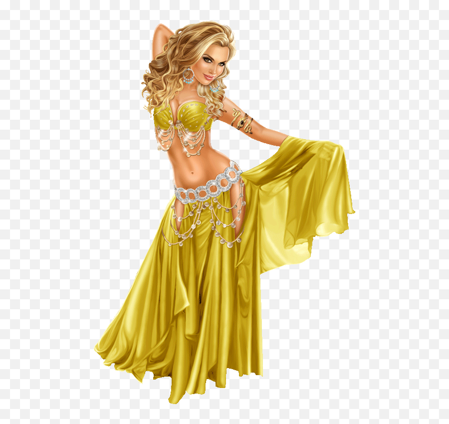 Dance Outfits Belly Dancer Costumes - Gif Danza Del Ventre Emoji,Dancing Girl Emoji Costume
