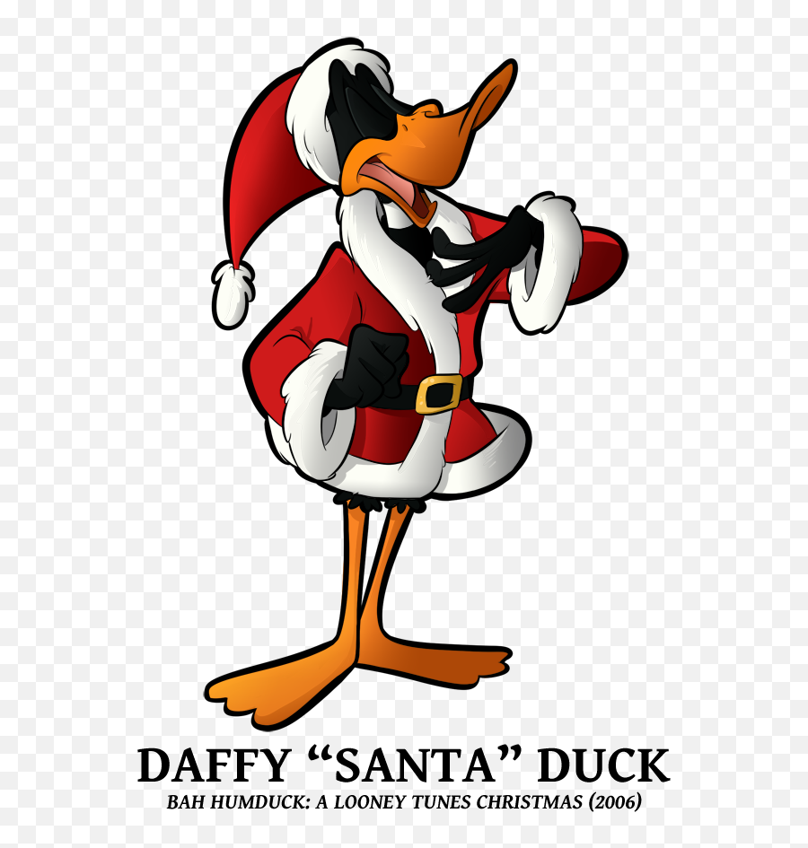 Cartoon Daffy Duck Christmas Hd Png - Looney Tunes Christmas Png Emoji,Merry Christmas Emoji Art