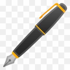 Fountain Pen Emoji - Pen Emoji Transparent,Pen Emoji