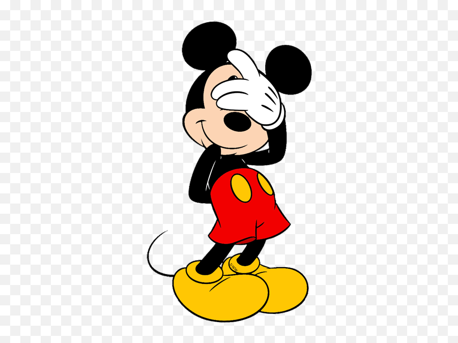 4570book - Mickey Mouse Hiding Eyes Emoji,Hand Covering Mouth Emoji