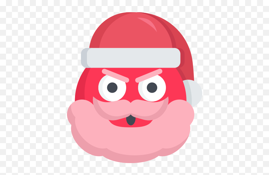 Angry Christmas Emoji Mad Santa Free Icon Of Santa Emojis - Cartoon,Mad Emoji