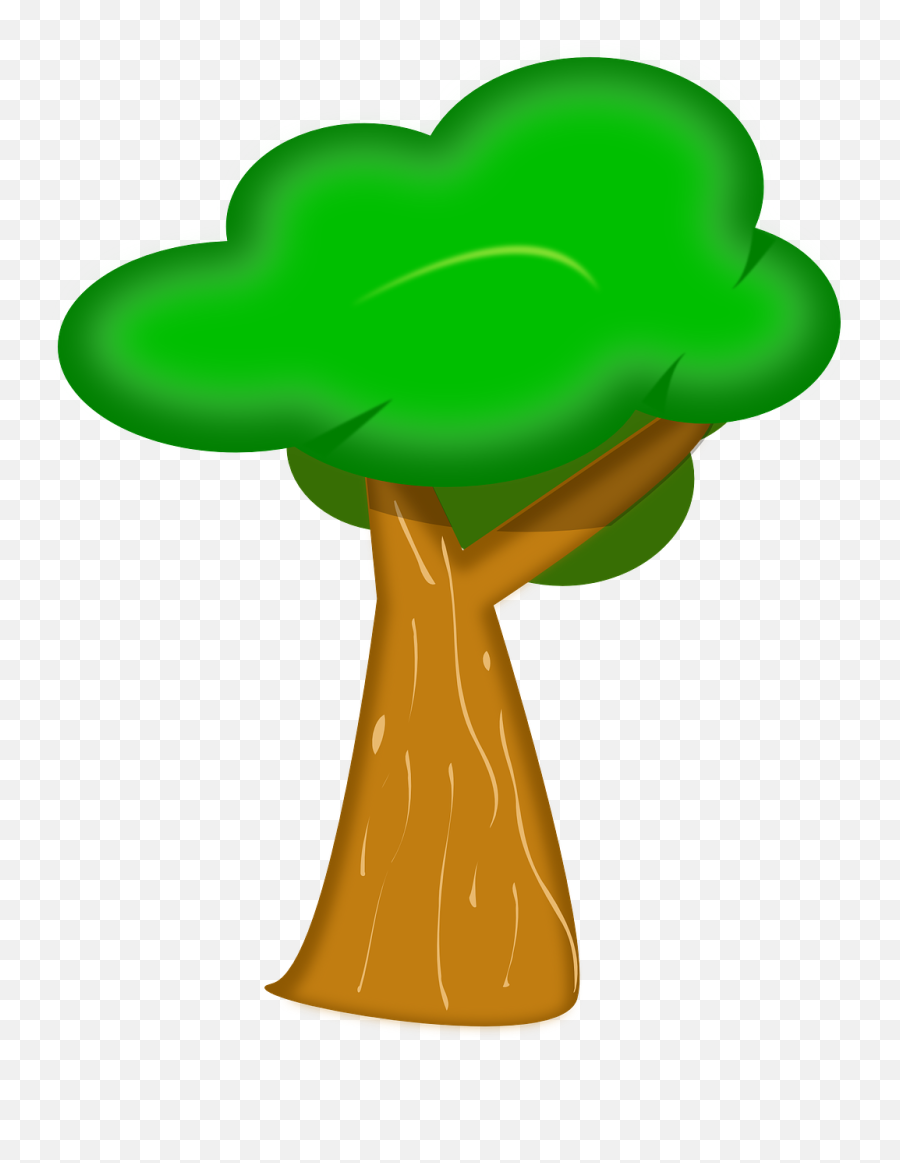 Tree Trunk Bark Green Forest - Drawing Of A Cartoon Tree Emoji,Emoji Trunk Or Treat