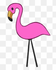 Pink Flamingo - Hot Clipart Emoji