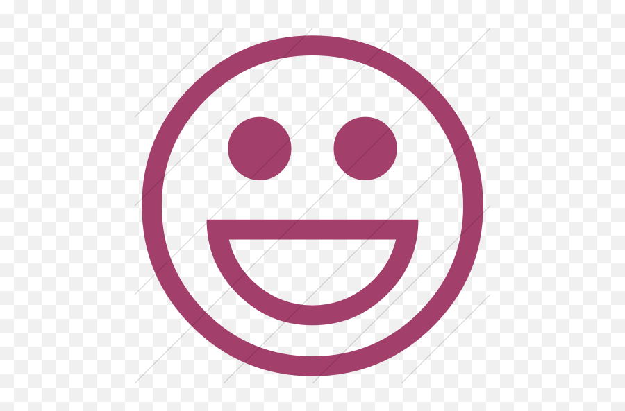 Pink Classic Emoticons Smiling Face - Emoji Domain,Simple Emoticons