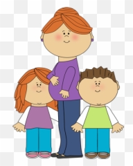 Library Png And Vectors For Free - Mom Kids Clip Art Emoji