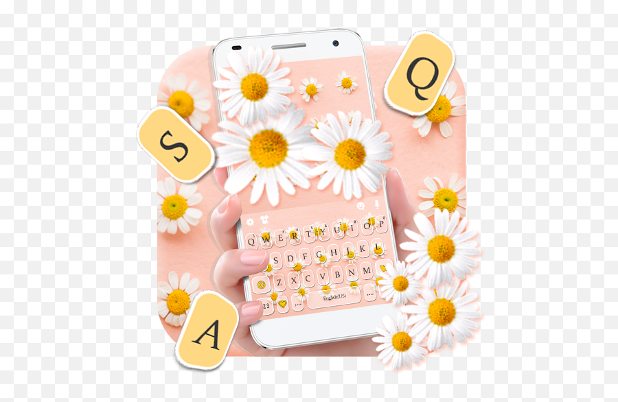 Lovely Daisy Keyboard Theme - Chamomile Emoji,Daisy Emoji