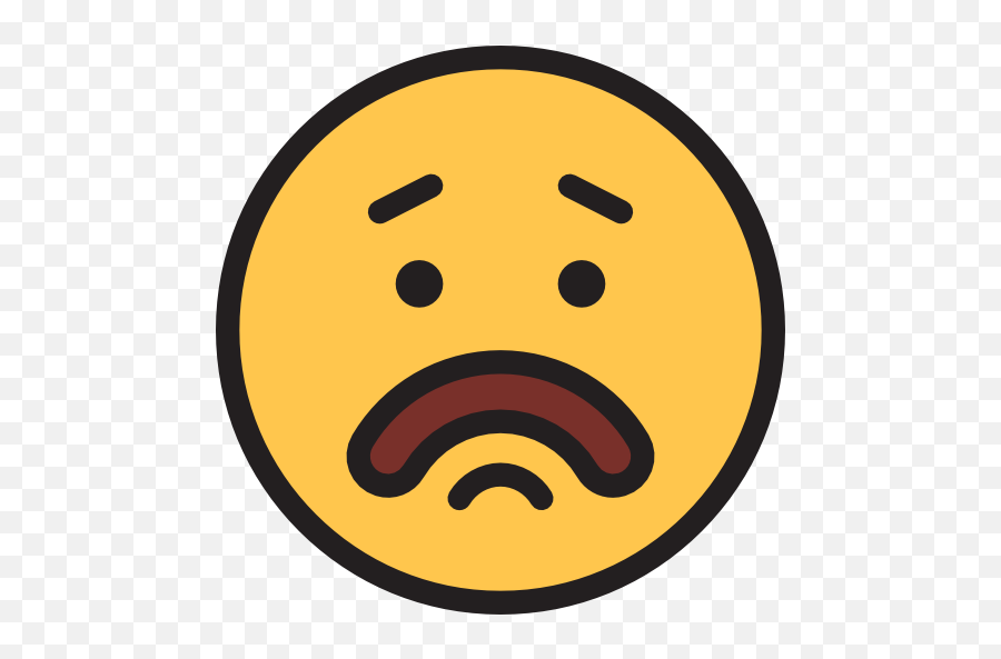 Triste - Circle Emoji,Emoticono Tristeza