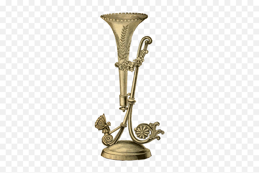 Vase Old Antique - Brass Emoji,Mini Cooper Emoji