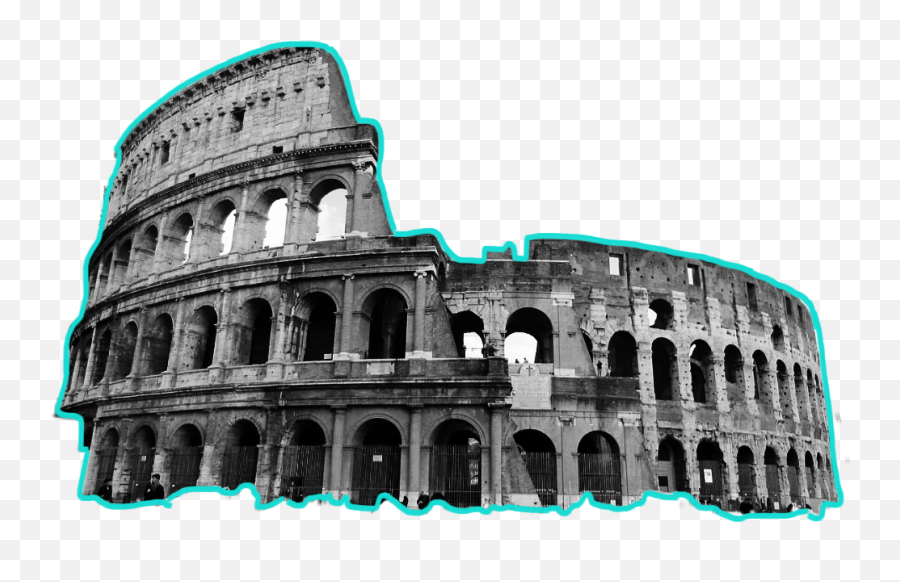 Colosseum Rome Ftestickers Thecolosseum - Colosseum Emoji,Colosseum Emoji