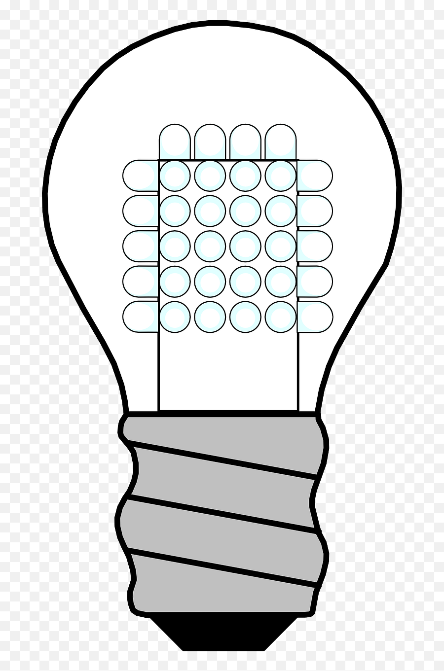 Energy Saving Lamp Led Off Light Bulb - Transparent Light Bulb Clip Art Emoji,Girl Lightning Emoji