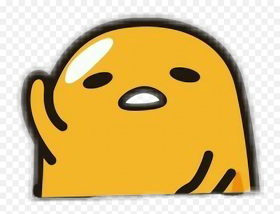 Gudetama Egg Kawaii Cute Small Yellow - Transparent Cute Japanese Emoticons Emoji,Japanese Emoticon Flower In Hair