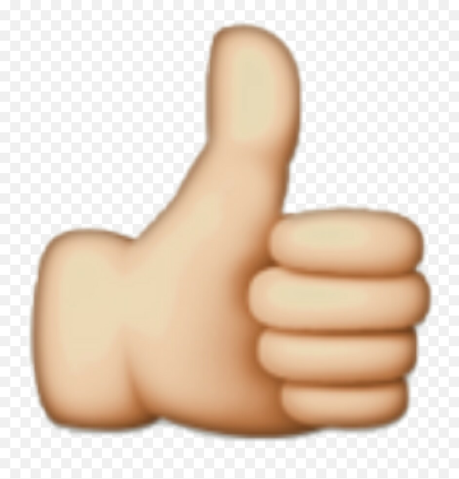 Ftestickers Like Hand Thumbsup Tumblr - Thumb Emoji,Thumbs Up Emoji Tumblr