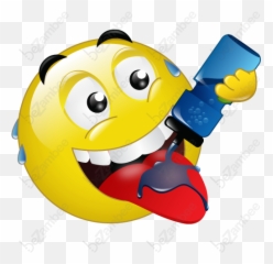 Thirsty Face Clipart Png - Smiley Emoji
