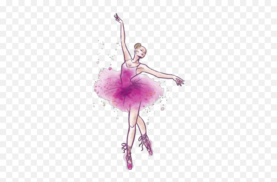 Dance Stickers For Whatsapp - Dancer Watercolor Emoji,Ballet Emoji