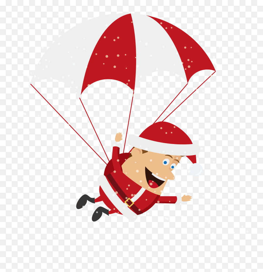 Santa Clipart Parachute Santa - Warren Street Tube Station Emoji,Parachute Emoji