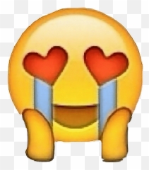 Fangirl Emoji Sticker Fandomgiraffe Fre - Crying In Love Emoji,Fangirl Emoji
