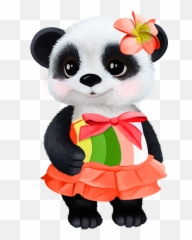 Panda Clipart Stuffed Panda Stuffed Transparent Free For - Cute Panda Emoji,Panda Emoji Keyboard