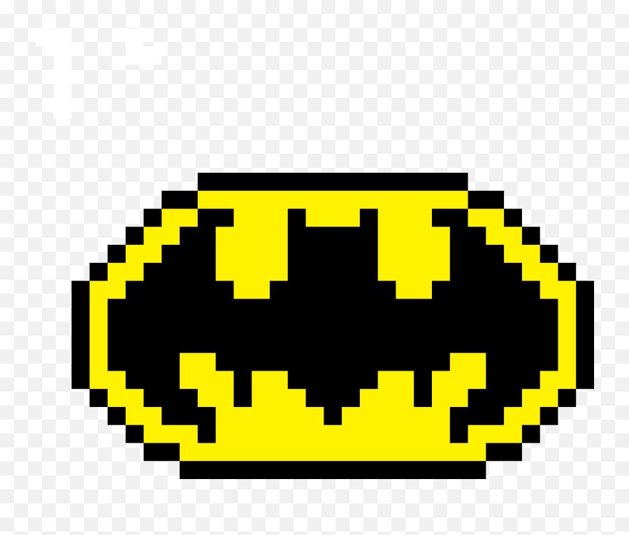 Pixilart - Bat Man Logo Pixel Art Emoji,Batman Emoticon