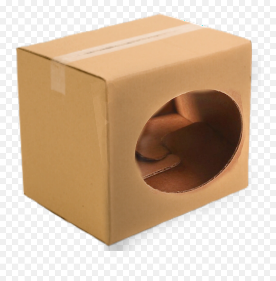 Box Cardboard Hole Look Inside - Box Emoji,Cardboard Box Emoji