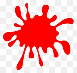 Red Splat Clipart - Blood Clipart Emoji,Splat Emoji