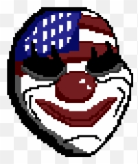 Payday 2 Dallas Mask Pixel Art Maker - Emoji