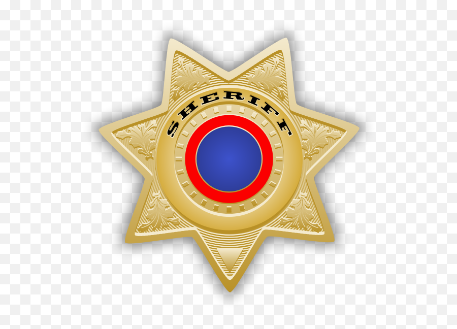 Sheriff Badge Vector Image - Police Star Badge Png Emoji,Sheriff Badge Emoji