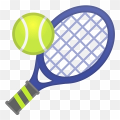 Tennis Emoji - Clipart Badminton Racket Transparent