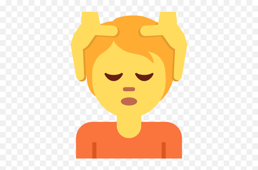 Person Getting Massage Emoji - Head Massage Clipart,Massage Emojis