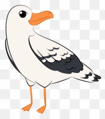 Seagull Clipart - Seagull Clipart Png Emoji,Seagull Emoji