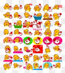 Qoobee Milky Digital Stickers - Happy Emoji,Twd Emoji