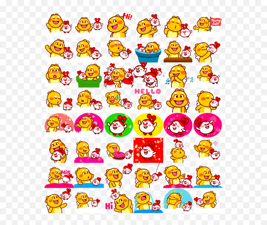 Qoobee Milky Digital Stickers - Happy Emoji,Twd Emoji