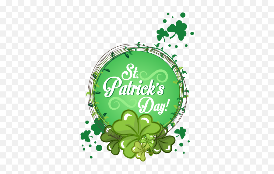 St Patricku0027s Day Wall Sticker - Template St Day Poster Emoji,St Patrick's Day Emoticons