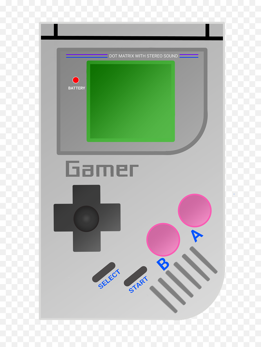 Game Boy Handheld Gaming Retro Classic - Game Boy Emoji,Gaming Controller Emoji