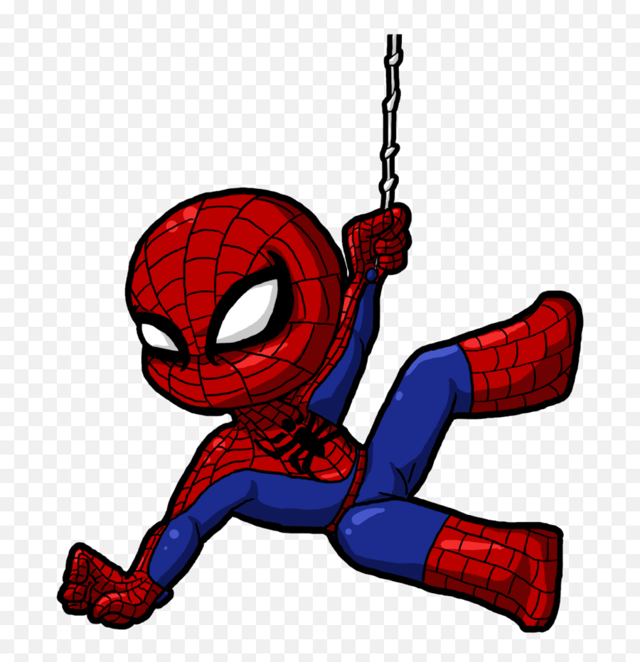 Spiderman Clipart Cute Cartoon For Kids - Cartoon Spiderman Emoji,Spider Man Emoji