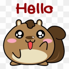 Obesity Mei - Clip Art Emoji,Squirrel Emoji