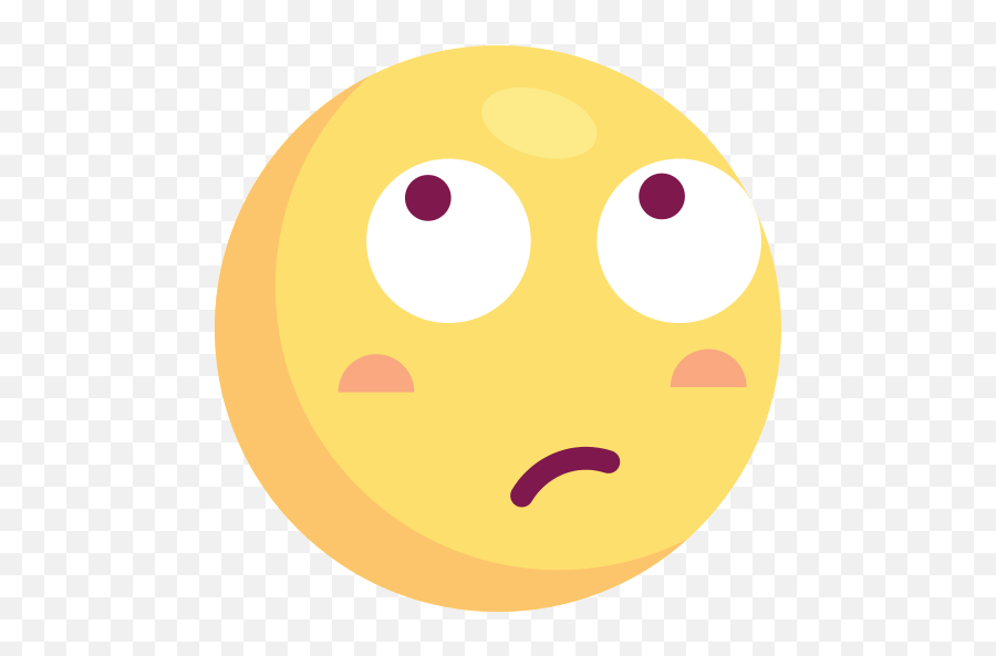 Thinking Emoji Png Icon - Circle,Thinking Emoji
