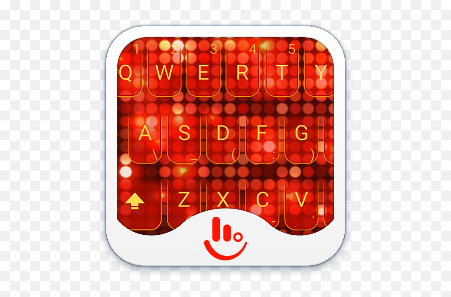 Neon Red Emoji Keyboard - Clip Art,Neon Emoji Keyboard