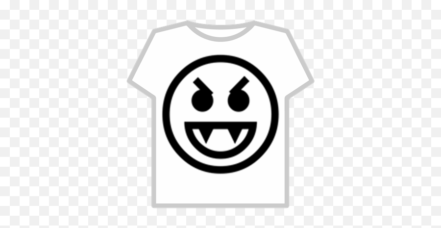Vampire Face Emoticon - T Shirt In Roblox Emoji,Vampire Emoticon