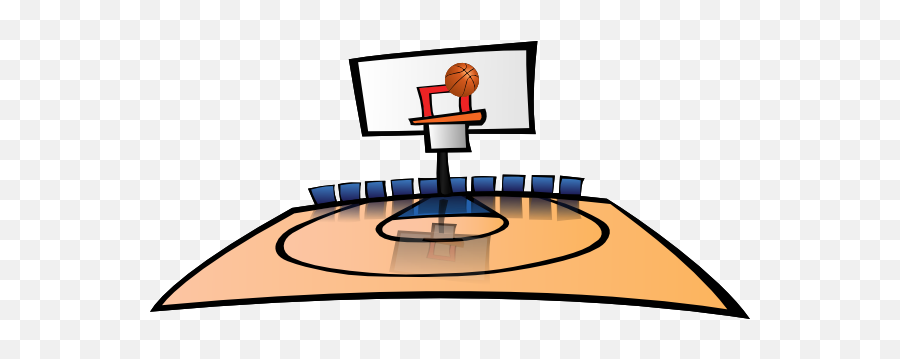 Outdoor Basketball Court Clipart - Clip Art Basketball Court Emoji,Basketball Hoop Emoji