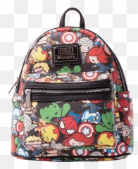 Avengers Kawaii Loungefly Mini Backpack - Loungefly Marvel Mini Backpack Emoji,Emoji Bookbags