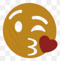 Emoji Beso Con Corazón - Circle,Corazon Emoji