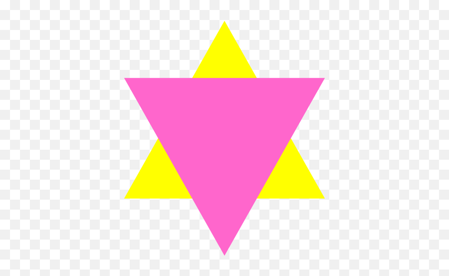 Pink Triangle Jew - Gay Jewish Triangle Emoji,Gay Pride Flag Emoji
