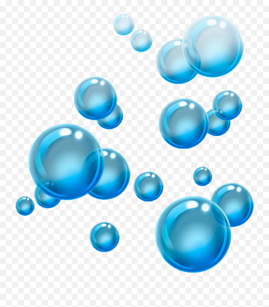 Mq Blue Bubbles Bubble Soapbubble - Water Bubbles Clipart Png Emoji,Soap Bubble Emoji