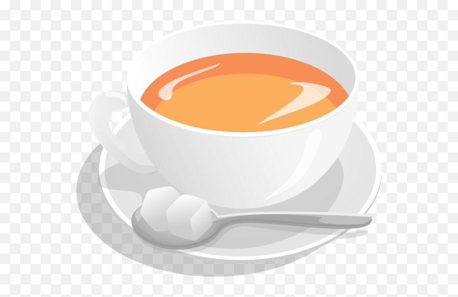 Vector Illustration Of Tea Cup Served - Cup Sugar Free Tea Emoji,Frog And Teacup Emoji